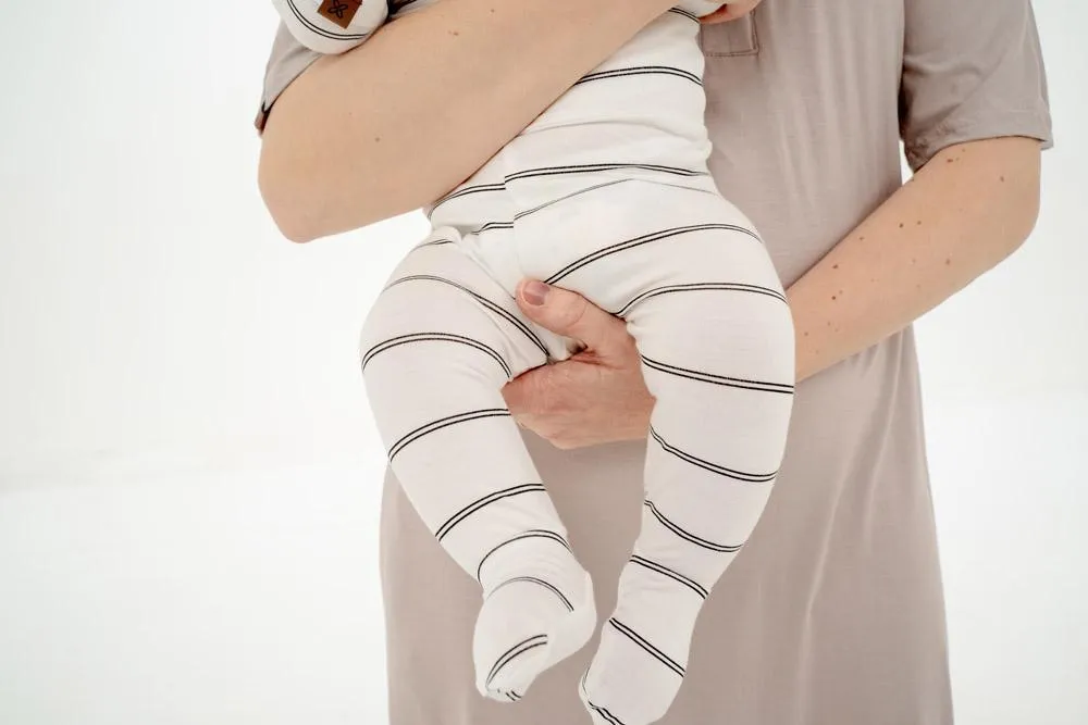 Onyx Striped Everything Newborn Top & Bottom