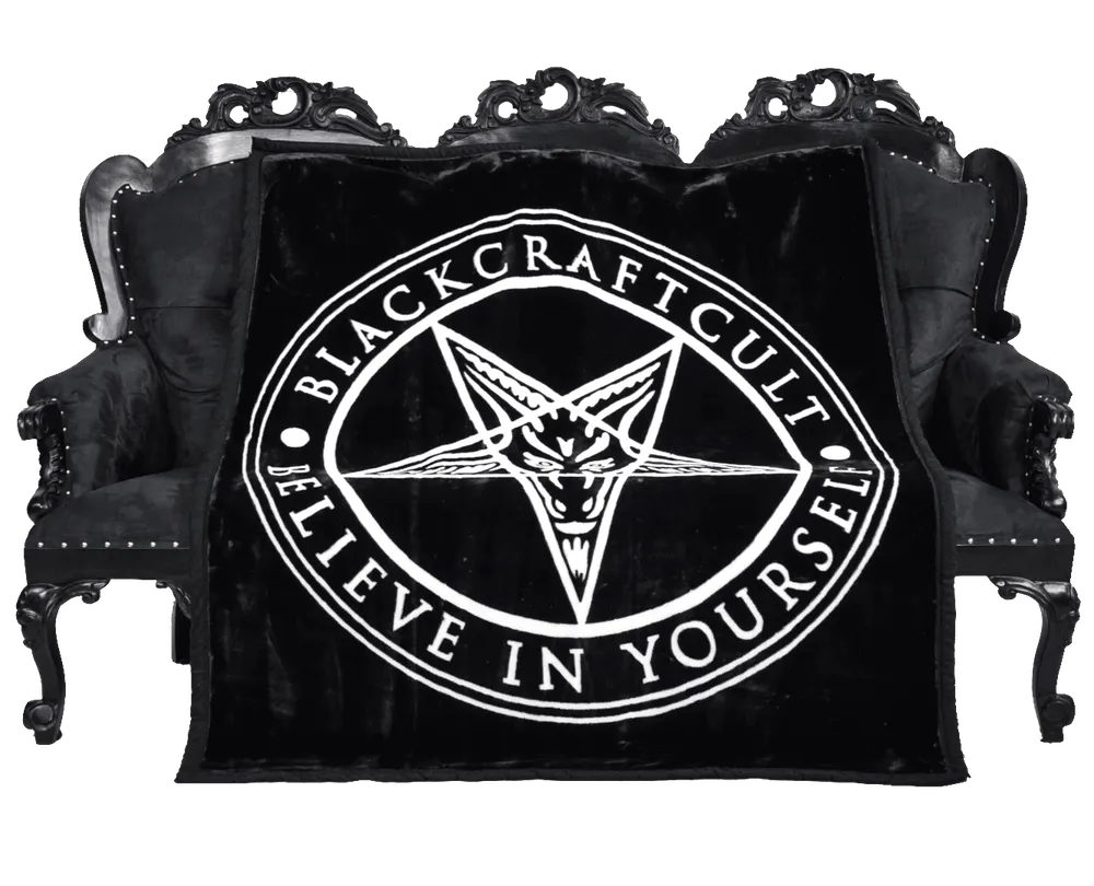 Pentagram Blanket - Moonlight Black