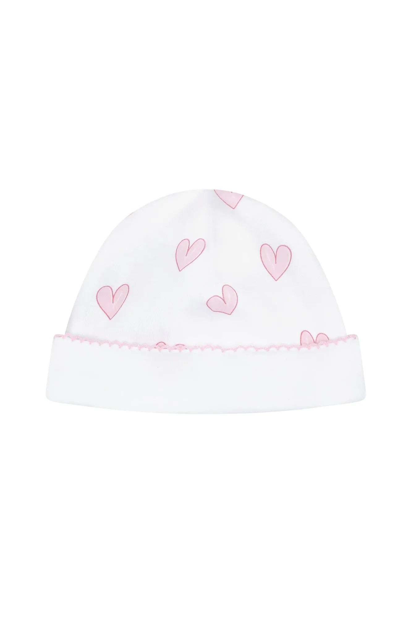 Pink Heart Print Hat