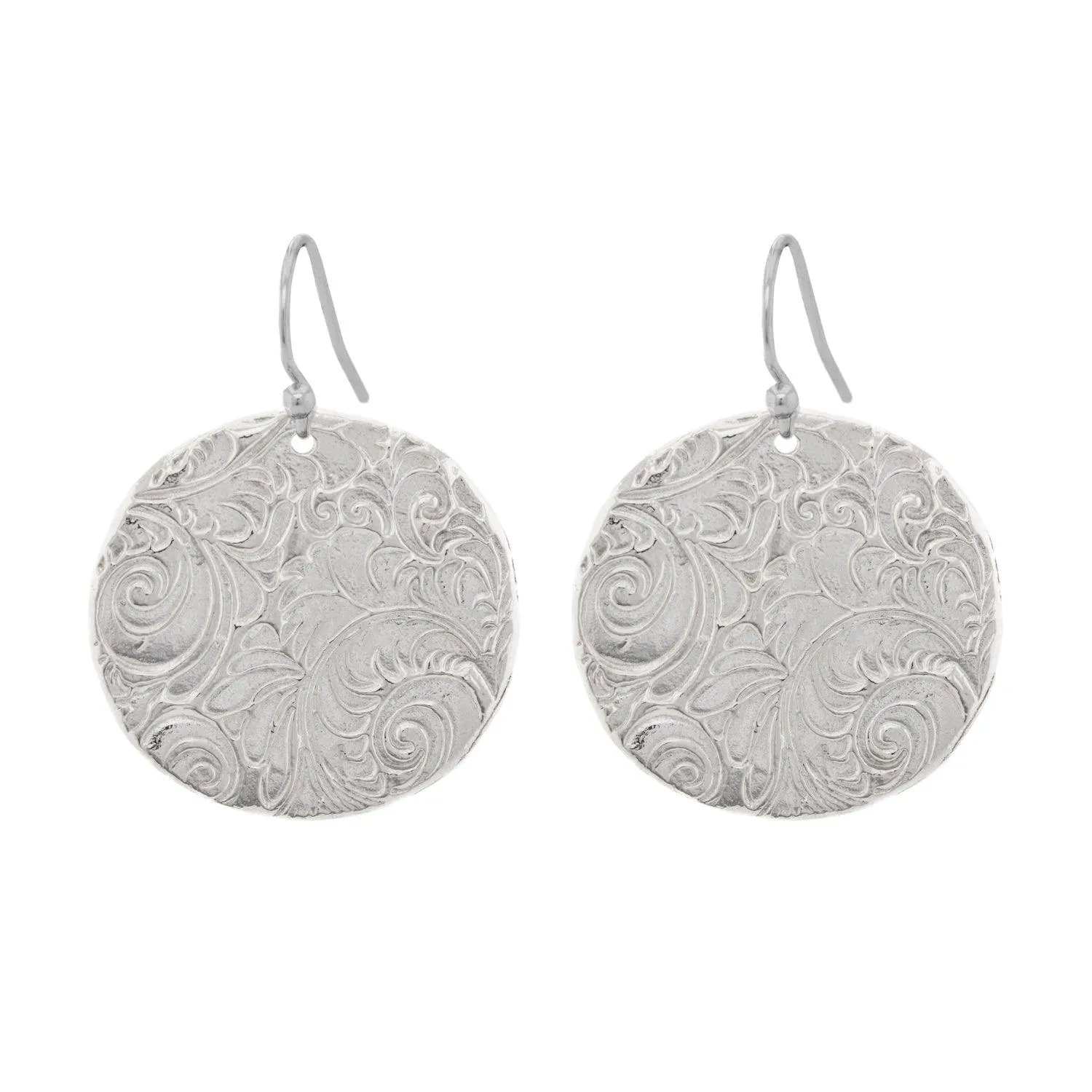 Plume Disc Earrings | Large