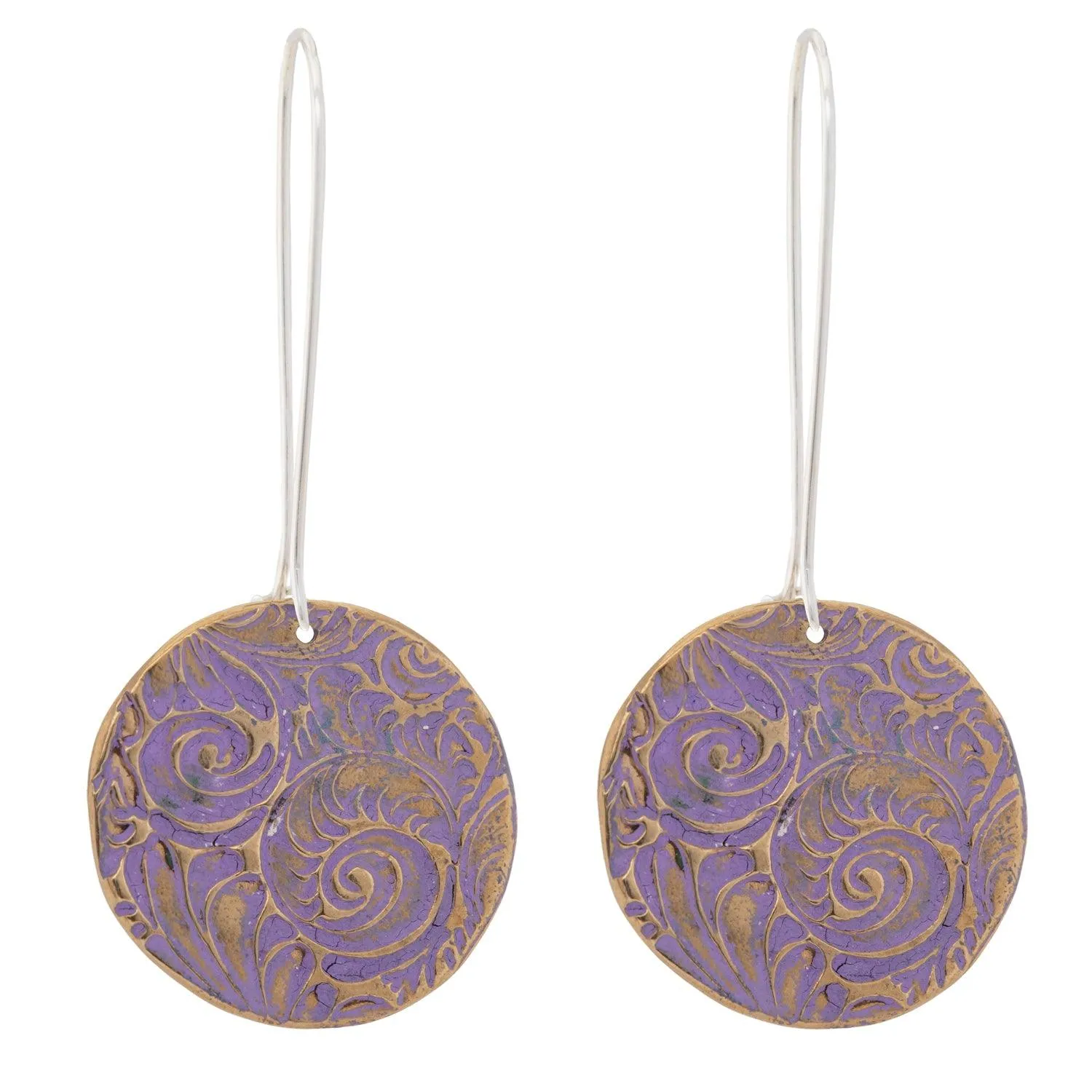 Plume Disc Earrings | Large