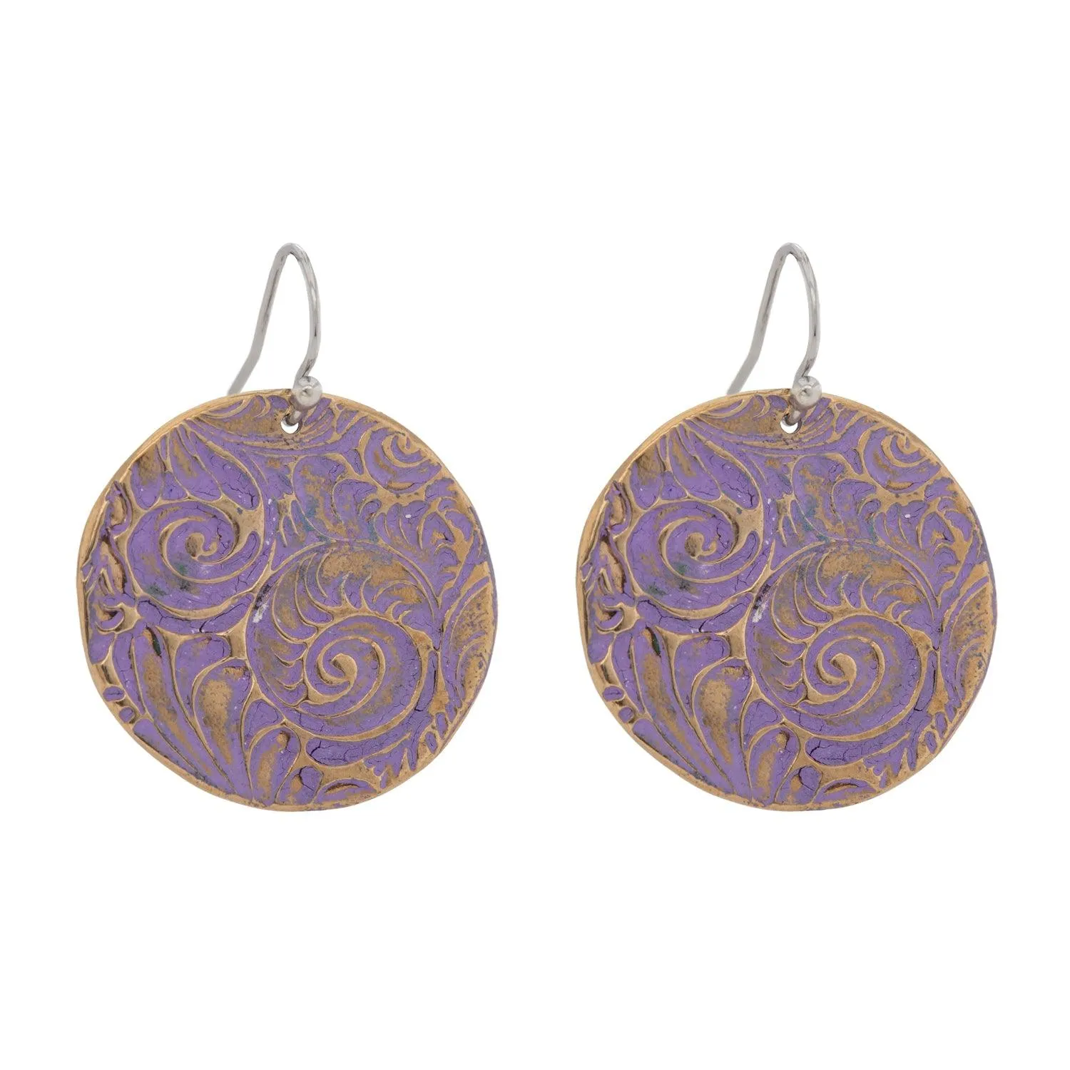 Plume Disc Earrings | Large