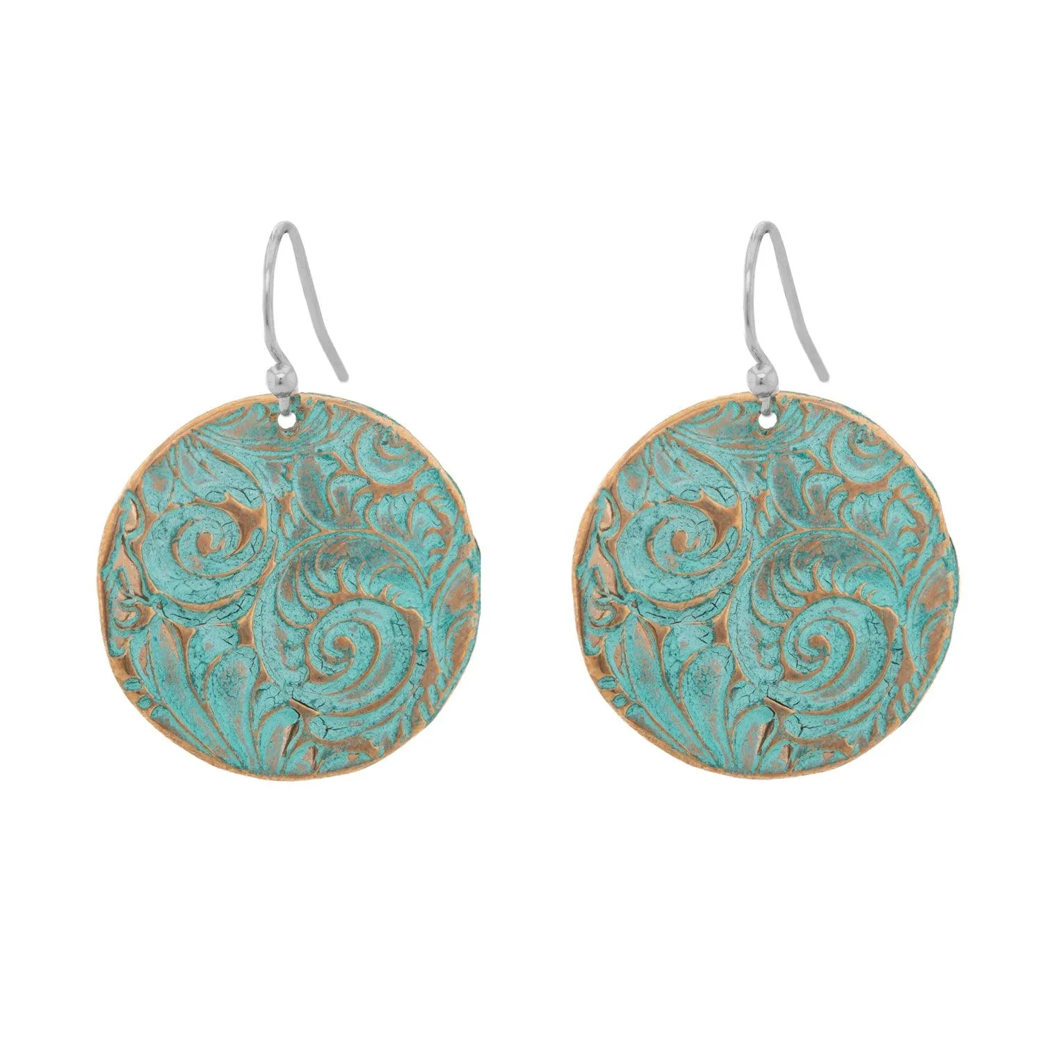 Plume Disc Earrings | Large