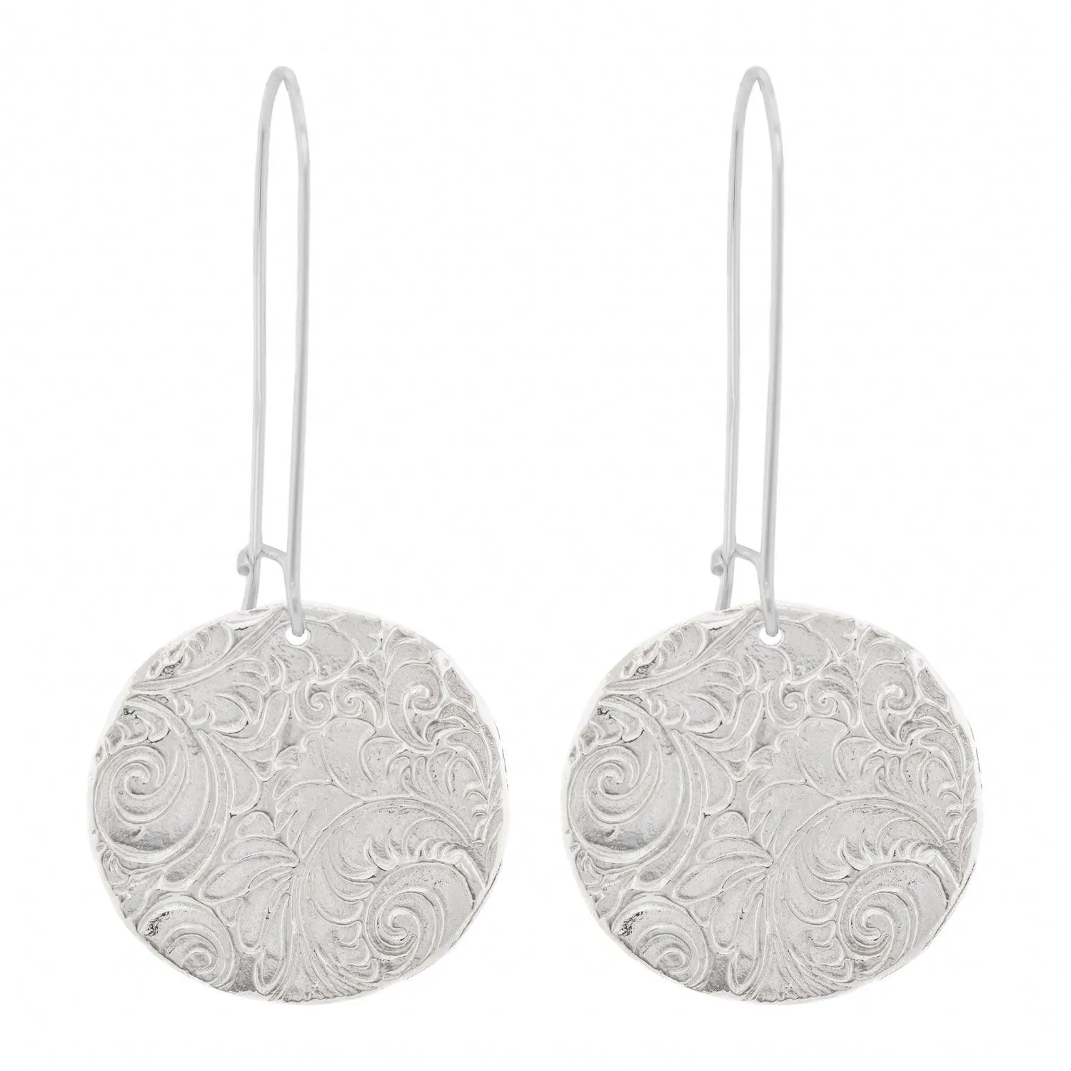 Plume Disc Earrings | Large