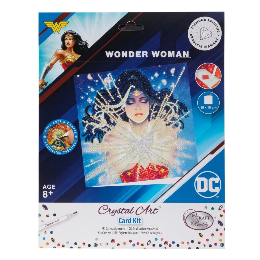 "Wonder Woman" DC Comics Crystal Art Card