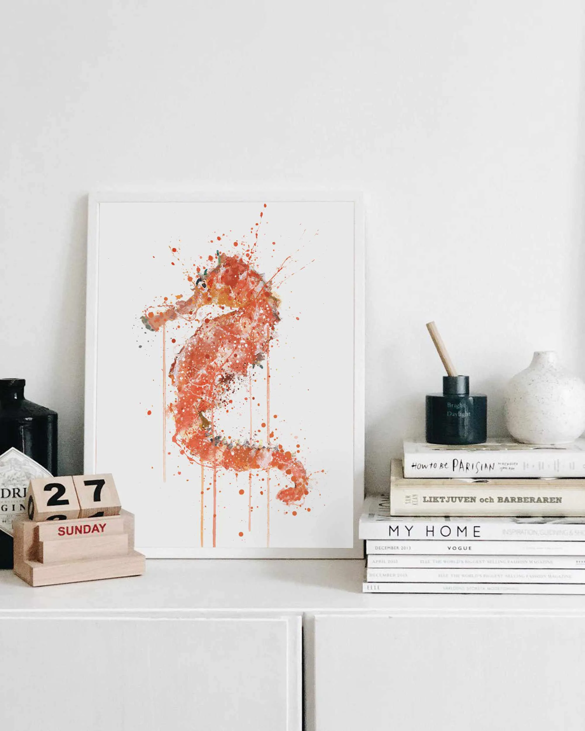 Sea Creature Wall Art Print 'Seahorse'