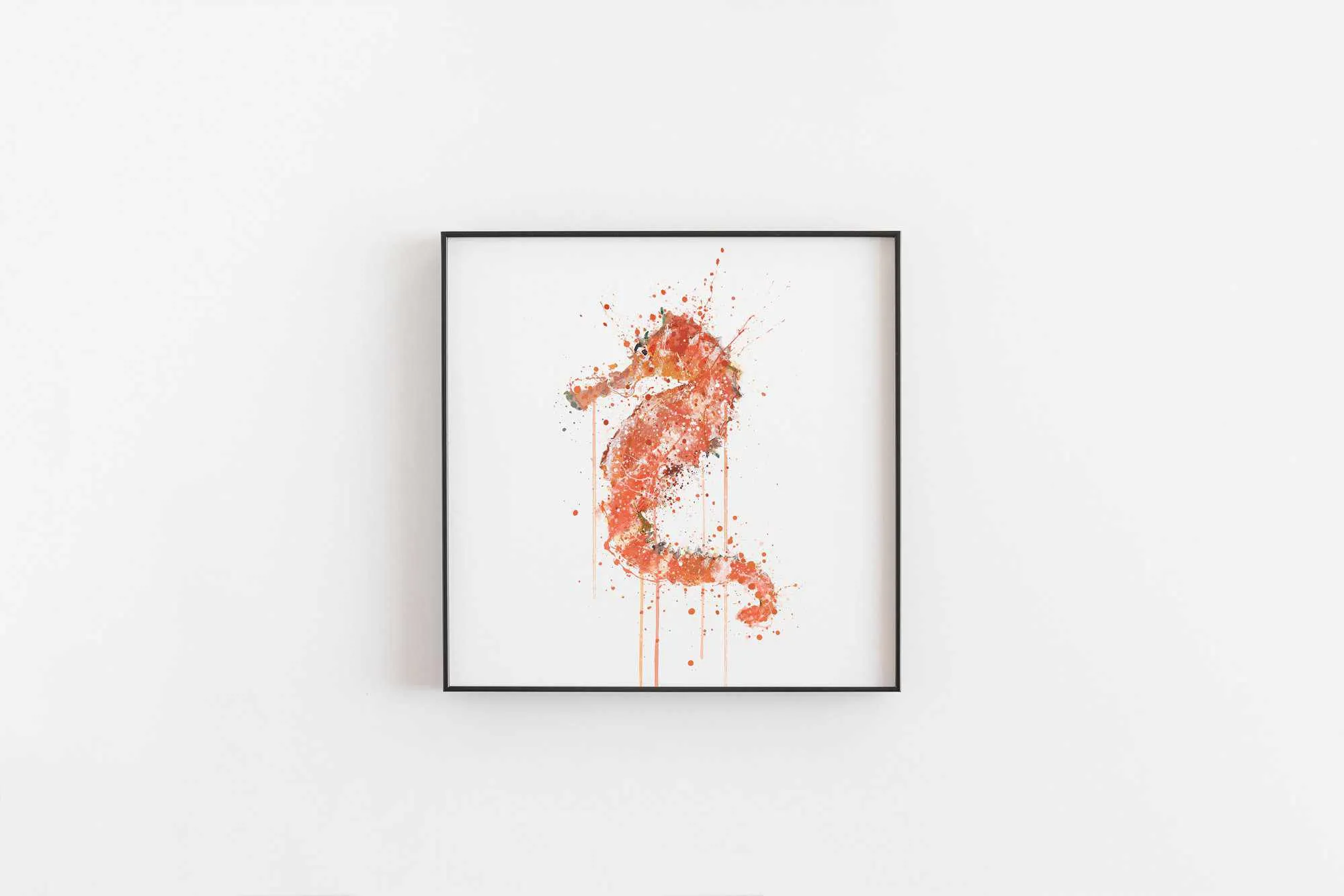 Sea Creature Wall Art Print 'Seahorse'