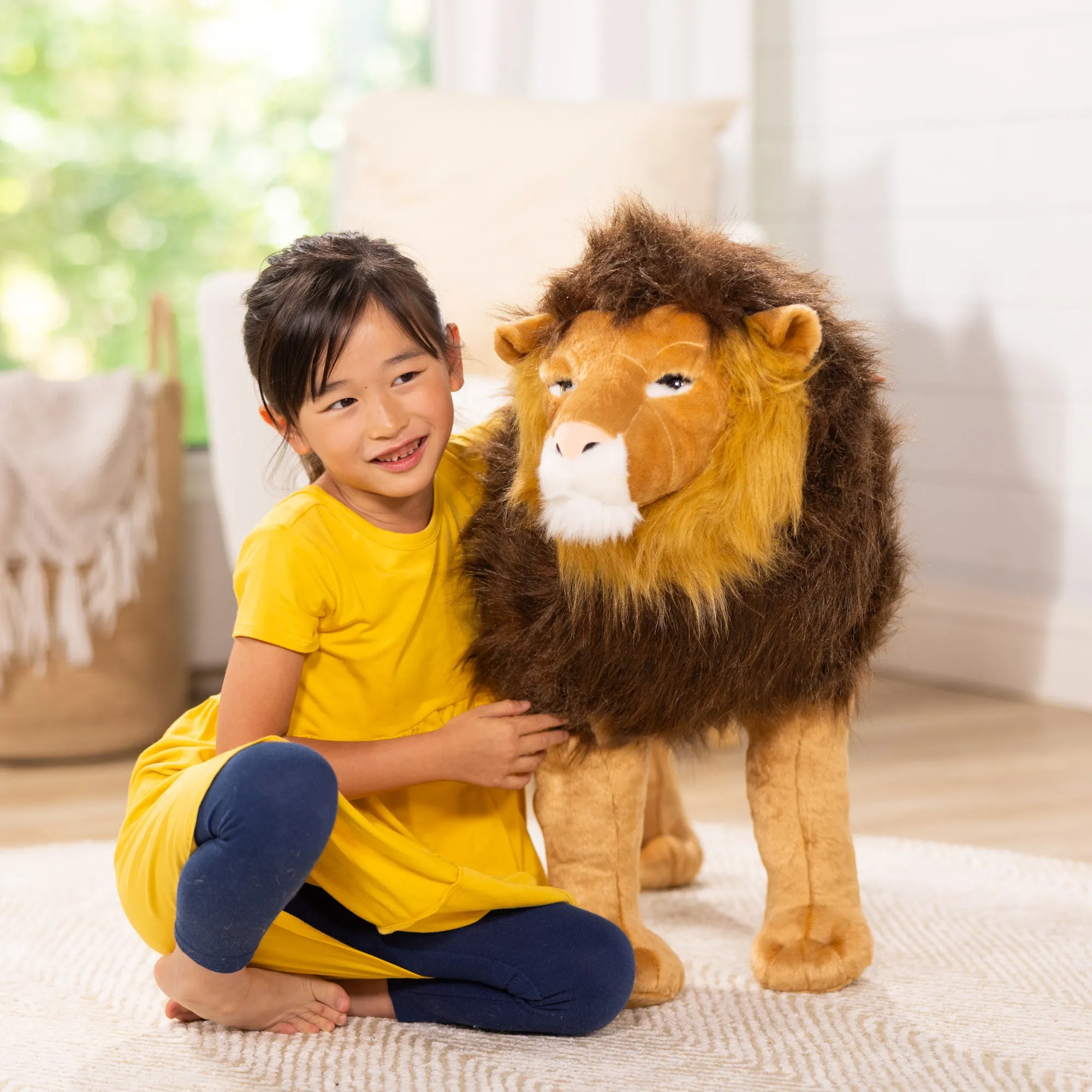 Standing Lion Lifelike Stuffed Animal