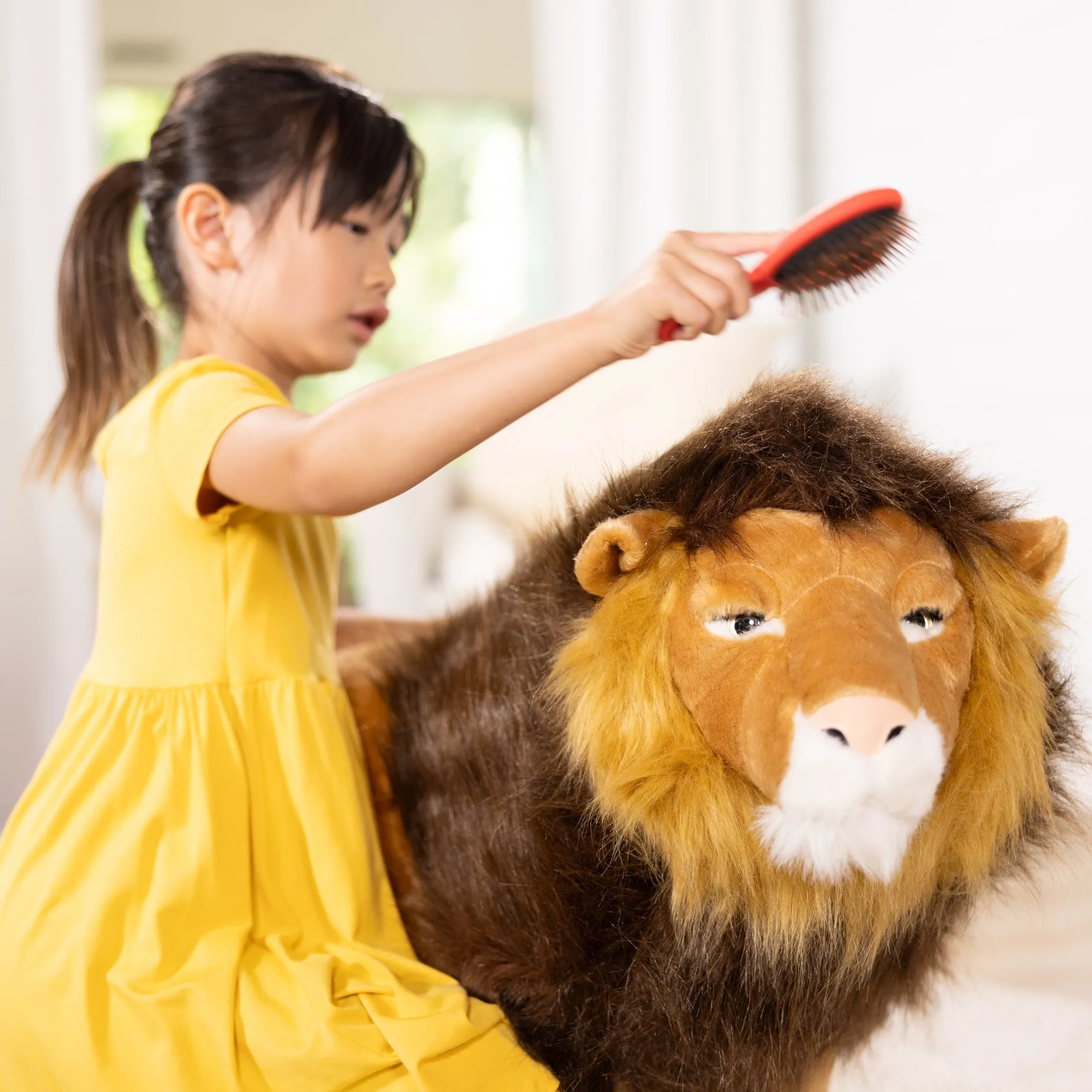 Standing Lion Lifelike Stuffed Animal