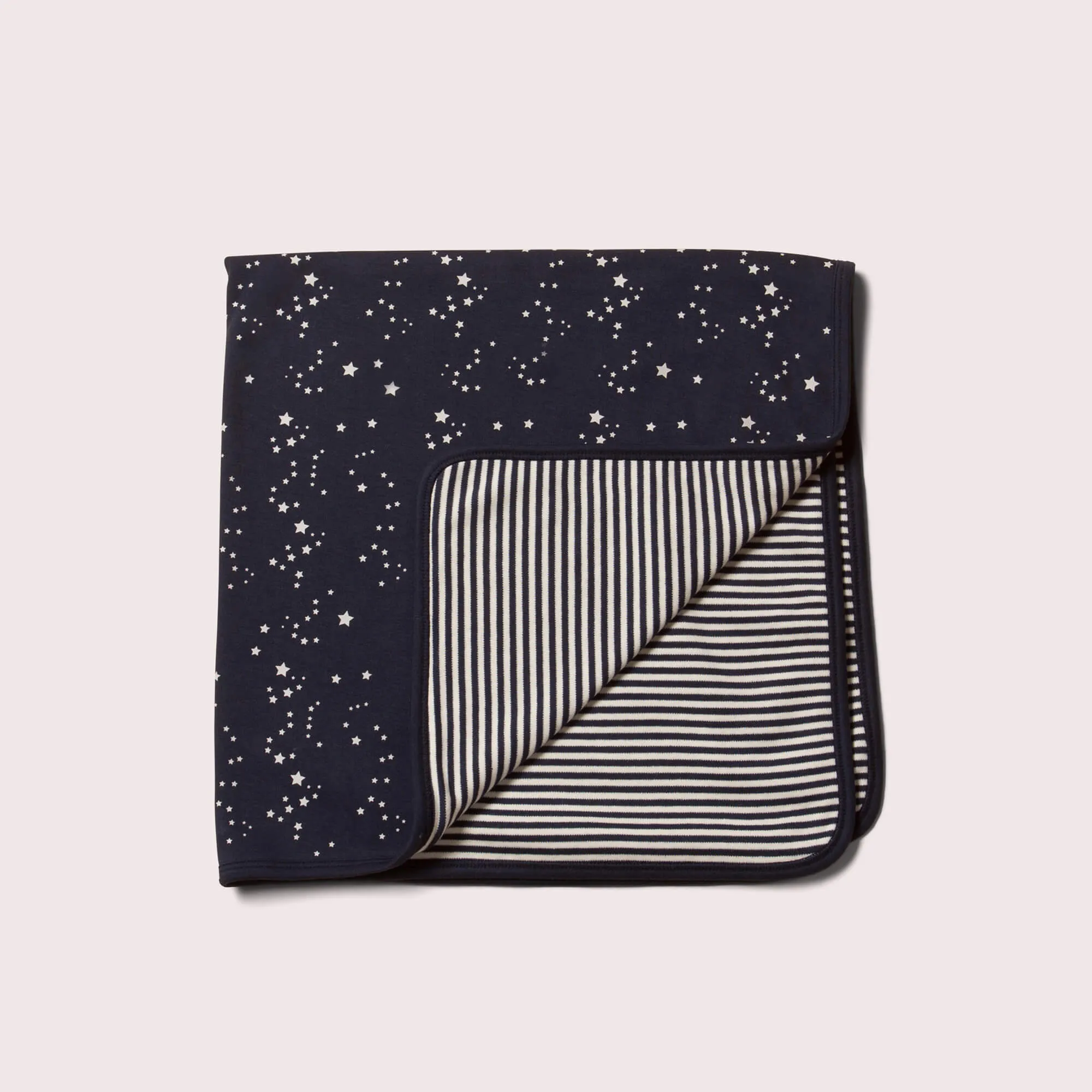 Starry Night Navy Organic Baby Blanket