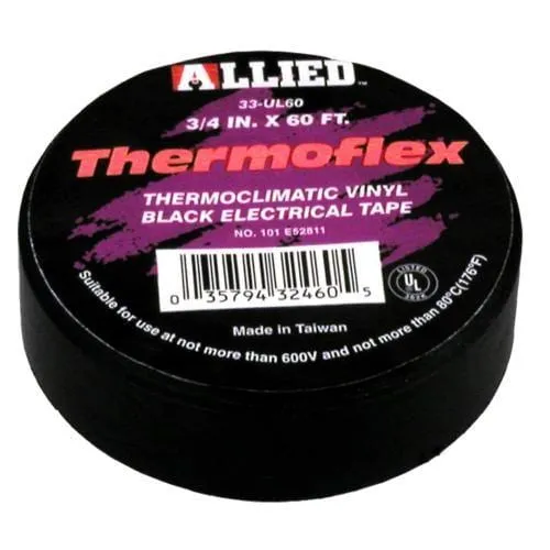 Thermoclimatic Vinyl Electric Tape 60 ft. - 3/4 in. Black