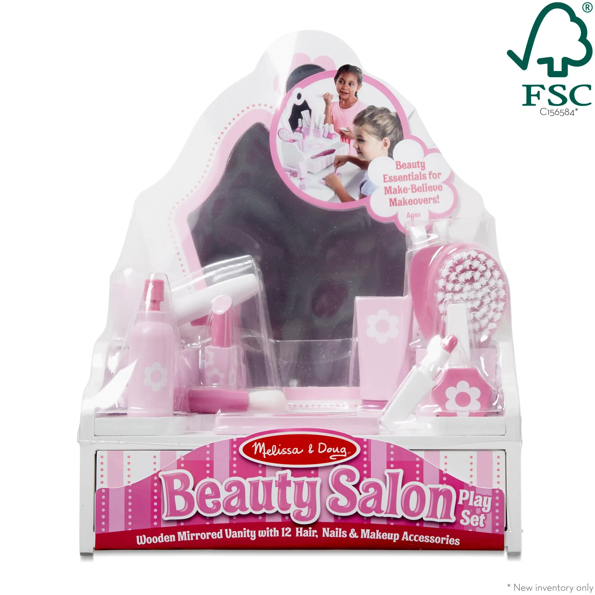 Wooden Beauty Salon Play Set