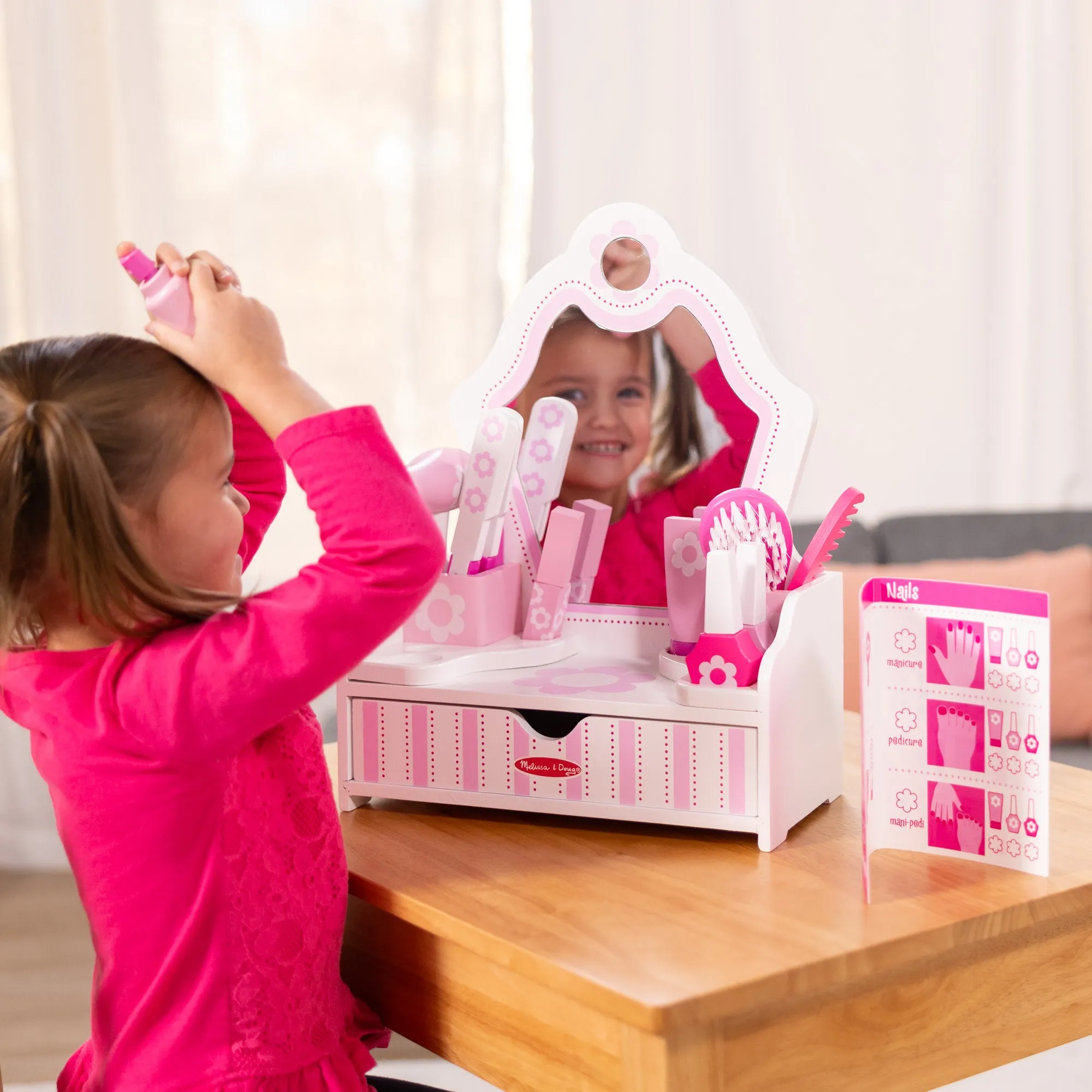 Wooden Beauty Salon Play Set